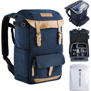 K&F Concept - Waterdichte Backpack met Grote Capaciteit - Outdoor Rugzak voor Wandelen, Kamperen en Reizen - Duurzame Rucksack met Veelzijdige Opslagmogelijkheden - Comfortabel Draagbaar - Zwart