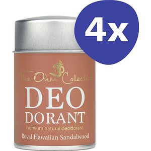 The Ohm Collection Deodorant Poeder Sandalwood (4x 50gr)