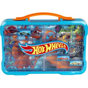 Theo Klein - Vitrinekoffer - Hot Wheels - 54 Auto's - 58 cm x 9,4 cm x 43 cm