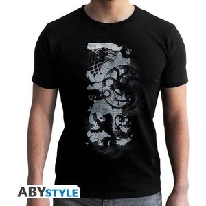 GAME OF THRONES - Tshirt Map - man SS black - new fit