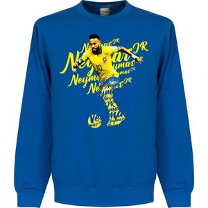 Neymar Brazilië Script Sweater - Blauw - M