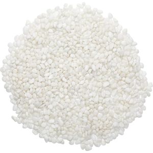 Kleine decoratieve stenen, natuurlijk gepolijst wit en gemengde kleur kiezelsteen, decoratief grind voor vazenvullers, plantenpotten, landschapsarchitectuur, aquaria, huis en tuin (gemengde kleur 1,5 kg)