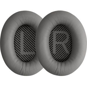 kwmobile 2x oorkussens voor koptelefoon - geschikt voor Bose Soundlink Around-Ear Wireless II - Earpads van schapenleer - In grijs