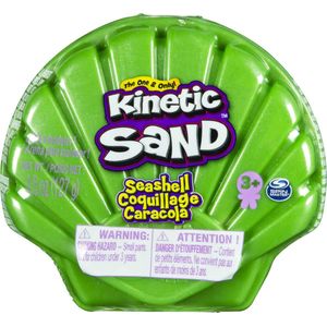 Kinetic Sand Zeeschelp 127 gram - Groen of Paars - 1 exemplaar