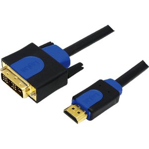 LogiLink Kabel HDMI zu DVI, DVI zu HDMI 2,0 Meter