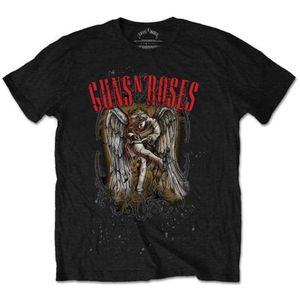 Guns N' Roses - Sketched Cherub Heren T-shirt - XXL - Zwart