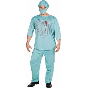 Halloween bloederige chirurg kostuum heren 50/52