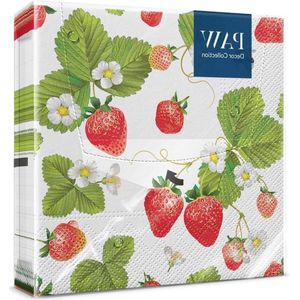 Papieren Servetten 3-laags 33-x-33-cm Natuur Dieren Motief Lilac Peonies Verjaardag Decoratie - 20 Stuks servetten papieren