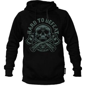 PRIDE or Die Hoodie Sweater HARD TO DEFEAT Zwart maat XXL