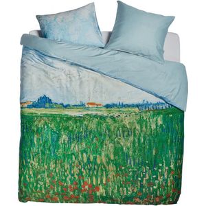 Beddinghouse x Van Gogh Museum Field with Poppies dekbedovertrek - Lits-Jumeaux - 240x200/220 - Groen