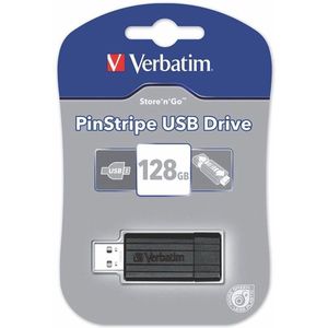Verbatim PinStripe USB-Stick - 128GB - Zwart