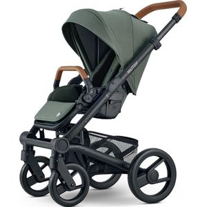 Mutsy Nio Kinderwagen + Reiswieg | Zeegroen | Zwart kader