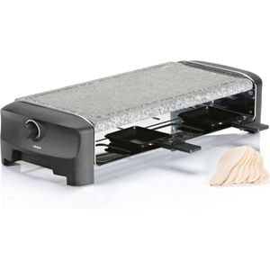 Princess Gourmetstel 162830 - Steengrill & Raclette Party – 8 personen - 42 x 21 cm - 1300 Watt - 2 meter snoer - Regelbare thermostaat