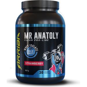 Arriba Nutrition - Mr. Anatoly - Whey Isolate / Eitwit Isolaat - Strawberry/Aardbei - 900gram - 30 Shakes