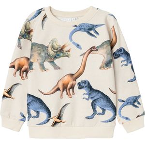 Name it Sweater beige dino - NMMKASMIR - Maat 104