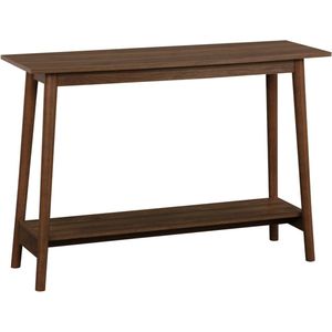 sweeek - Scandinavische notenhouten sidetable, b 120 x d 35 x h 76cm