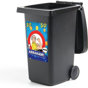 Container sticker Verjaardag - 50 Jaar Abraham - Jubileum - 40x60 cm - Kliko sticker