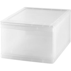 Clear Drawer Plastique Transparent 20L - Opbergbox voor Kleding en Accessoires