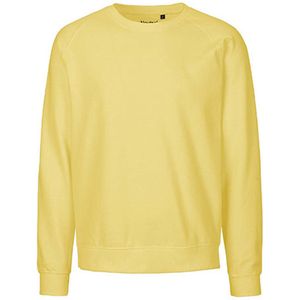Fairtrade unisex sweater met ronde hals Dusty Yellow - XXL