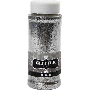 Creotime Glitter, zilver, 110 gr
