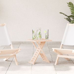 vidaXL - Salontafel - Vouwbaar - 33x33x40,5 - cm - Massief - Hout - Walnoot