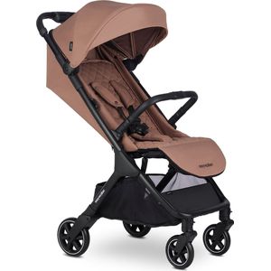 Easywalker Jackey Buggy 0-22 kg, Lichtgewicht, Automatisch opvouwbaar, Uniek accessoiresysteem, Inclusief regenhoes en transporttas, Geschikt voor autostoeltje - Pecanbruin