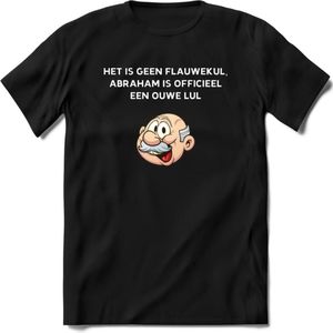 Het is geen flauwekul T-Shirt | Grappig Abraham 50 Jaar Verjaardag Kleding Cadeau | Dames – Heren - Zwart - S