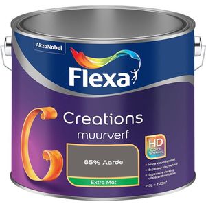 Flexa - Creations Muurverf Extra Mat - 85% Aarde - Mengverf - 2.5 Liter