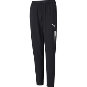 PUMA teamLIGA Training Pants Pro Jr Unisex Sportbroek - Puma Zwart-Puma Wit - Maat 152