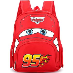 Cars Lightning McQueen Rugzak voor kinderen, uniseks, voor kinderen van 3-8 jaar, voor jongens en meisjes, 34 x 29 x 13 cm