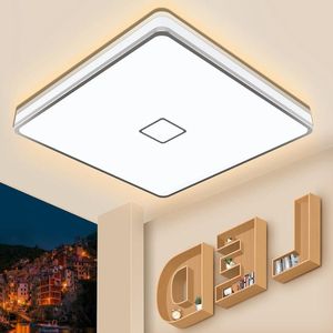 LED plafondlamp 24W 2050LM - IP44 waterdicht - vierkant - 3000K warm wit - moderne lamp voor slaapkamer keuken - badkamer verlichting - balkon - kelder - hal - vochtige ruimte