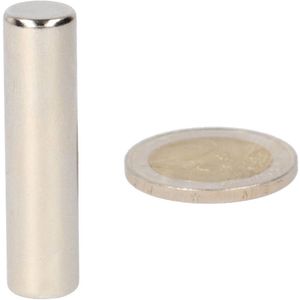 Neodymium staafmagneet 10x50 mm N52 – diametraal gemagnetiseerd