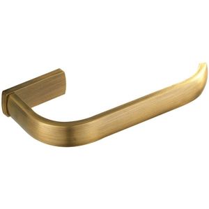 Unyqoos® Stijlvolle wandgemonteerde toiletpapierhouder in retro ontwerp met geborstelde bronzen afwerking voor badkamer