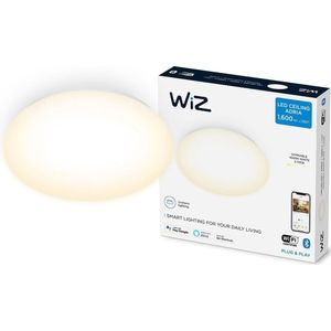 WiZ Adria Plafonniere - Warmwit Licht - Geintegreerd LED - Wit - 17W - Wi-Fi