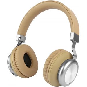 Fontastic 255038 On-Ear Bluetooth Koptelefoon - Bass+ - Line-in functie - Zandkleurig/Zilver