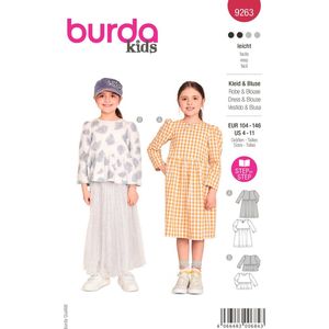 Burda Naaipatroon 9263 - Jurk en Blouse - Kids