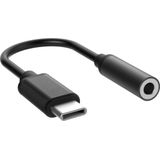 USB-C naar 3,5mm Jack audio adapter - passief / zwart - 0,15 meter