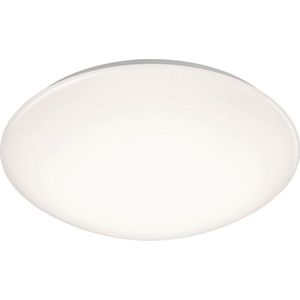 LED Plafondlamp - Badkamerlamp - Trion Puta - Opbouw Rond 15W - Spatwaterdicht IP44 - Warm Wit 3000K - Mat Wit Kunststof