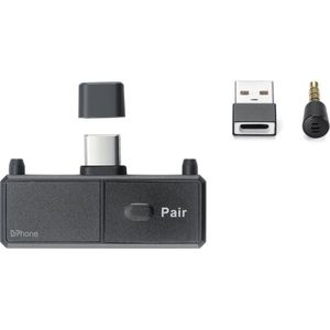 DrPhone SW1 USB-C + USB Draadloos Bluetooth Audio Zender + Microfoon – Low Latency ApTX - Wireless Audio USB Transmitter - Geschikt voor o.a Xbox / PC / Laptop / N-Switch / PS4 / PS5
