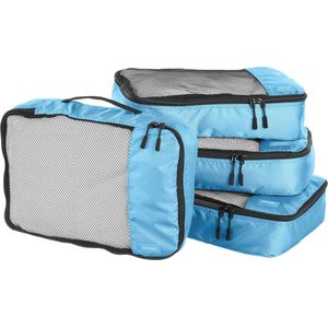 Koffer organizer set Hemelsblauwe Grote Kledingzakken - Medium Koffer organizer set