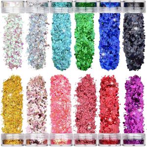 Glitterpoeder body festival make-up - 12 kleuren, 60 ml