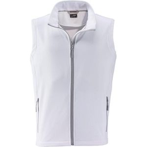 James and Nicholson Heren Promo Softshell Vest (Wit/Wit)