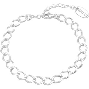 ARLIZI 2100 Armband grote rombo schakel sterling zilver