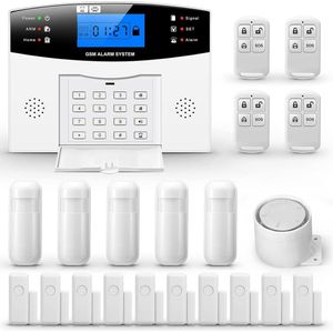 Alarmbeveiligingssysteem 99+8 Zones Automatische Samenstelling GSM SMS Huisdier Stabiel Alarmsysteem GSM Draadloze Sensor Detector