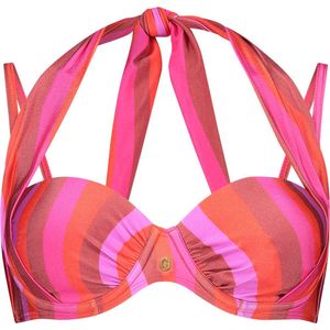Ten Cate - Multiway Bikini Top Shiny Wave - maat 44D - Meerkleurig