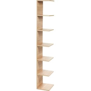 ESTON - Wandboekenkast - Lichthout - Vezelplaat