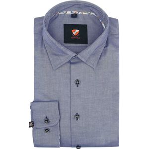 Suitable - Overhemd Oxford Blauw - Heren - Maat 39 - Slim-fit