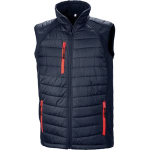 Bodywarmer Unisex 4XL Result Mouwloos Navy / Red 100% Polyester