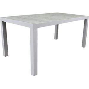 Fresno dining tuintafel 160x90xH74 cm wit