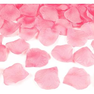Lichtroze rozenblaadjes 500x stuks - Bruiloft decoratie